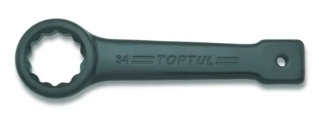 (EN) Ring-end wrench 12-кутна 24 мм пряме, довжина: 162 мм, 1 шт, для гайок Toptul AAAR2424
