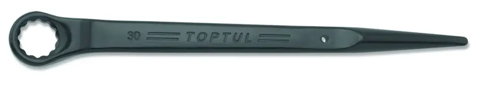 (EN) Ring-end wrench 12-кутна 21 мм пряме, (EN) bent, кут: 45°, довжина: 368 мм, 1 шт Toptul AAAS2121 (фото 1)
