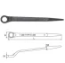 (EN) Ring-end wrench 12-кутна 24 мм пряме, (EN) bent, кут: 45°, довжина: 382 мм, 1 шт Toptul AAAS2424 (фото 2)
