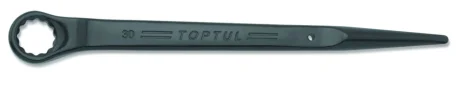 (EN) Ring-end wrench 12-кутна 27 мм пряме, (EN) bent, кут: 45°, довжина: 394 мм, 1 шт Toptul AAAS2727