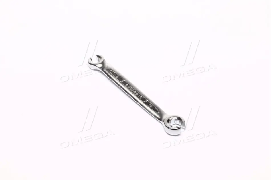 (EN) Double-ended flare nut wrench HEX, 8x10, тип: пряме, 15°, довжина: 130 мм, 1 шт, для гальмівіних трубок / для гідравлічних шлангів / для паливних ліній / (EN) for flare nut Toptul AEEA0810 (фото 1)