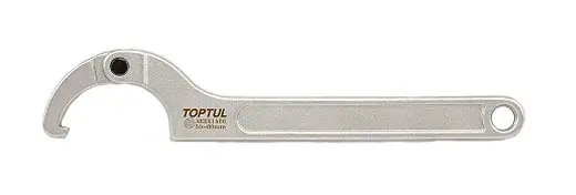 (EN) Hook wrench (EN) for KM/KML/HM bearing nuts / (EN) for SNL/FSNL/SNH/SE bearing housings, розмірний діапазон: 80-120 мм Toptul AEEX1AA2 (фото 1)