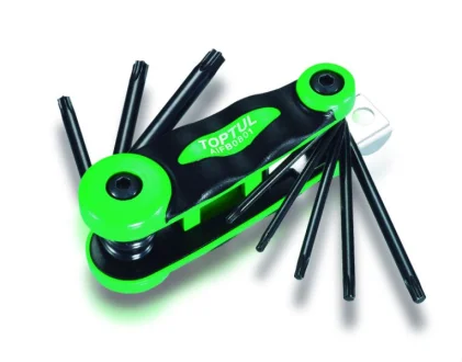 Набір ключів TORX, тип: "L" T10, T15, T20, T25, T27, T30, T40, T9, 8 шт Toptul AIFB0801