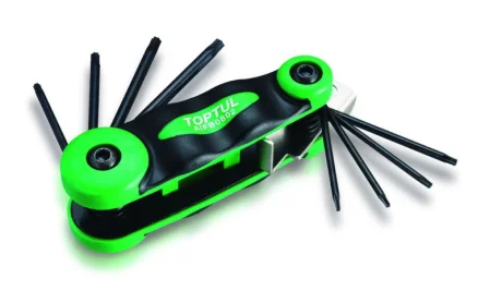 Набір ключів TORX, тип: "L" T10, T15, T20, T25, T6, T8, T9, 7 шт Toptul AIFB0802