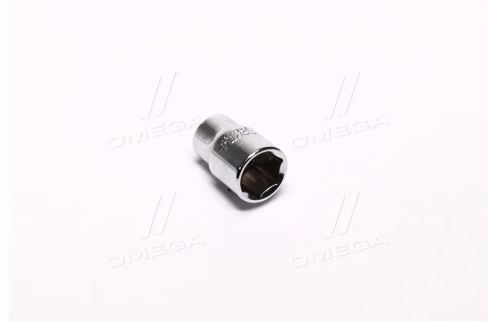 Насадка 1/4" (6,3 мм) 6-кутна, 1 шт, розмір насадок 6/12-кутних (мм): 12 мм, довжина 25мм Toptul BAEA0812 (фото 1)
