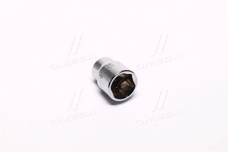 Насадка 1/4" (6,3 мм) 6-кутна, 1 шт, розмір насадок 6/12-кутних (мм): 14 мм, довжина 25мм Toptul BAEA0814 (фото 1)