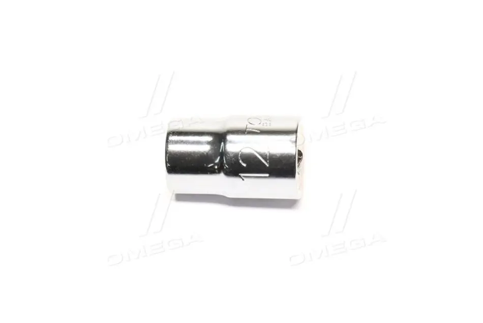 Насадка 3/8" (10 мм) 6-кутна, 1 шт, розмір насадок 6/12-кутних (мм): 12 мм, довжина 28мм Toptul BAEA1212 (фото 1)