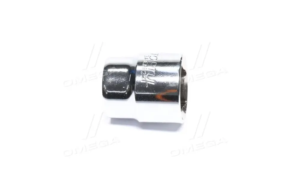 Насадка 3/8" (10 мм) 6-кутна, 1 шт, розмір насадок 6/12-кутних (мм): 21 мм, довжина 30мм Toptul BAEA1221 (фото 1)