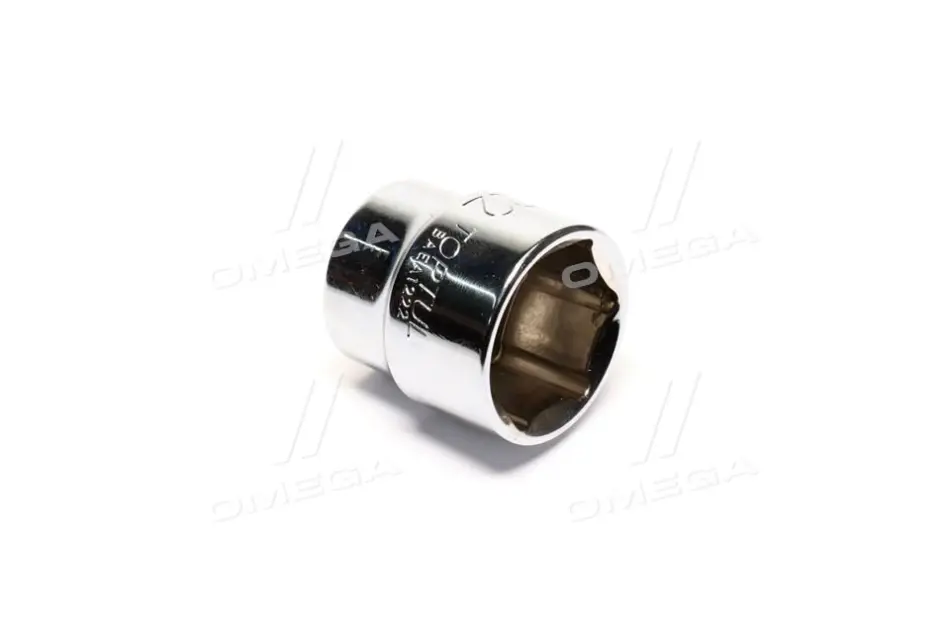 Насадка 3/8" (10 мм) 6-кутна, 1 шт, розмір насадок 6/12-кутних (мм): 22 мм, довжина 30мм Toptul BAEA1222 (фото 1)
