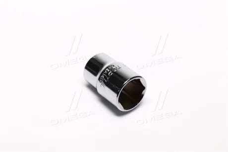 Насадка 1/2" (12,5 мм), 6-кутна, розмір насадок 6/12-кутних (мм): 19 мм, довжина: 38 мм, тип: B, обробка: дзеркало / сатинний хром Toptul BAEA1619