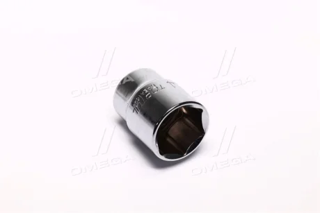 Насадка 1/2" (12,5 мм), 6-кутна, розмір насадок 6/12-кутних (мм): 24 мм, довжина: 40 мм, тип: B, обробка: дзеркало / сатинний хром Toptul BAEA1624