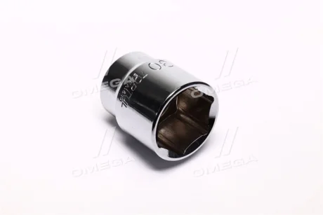 Насадка 1/2" (12,5 мм), 6-кутна, розмір насадок 6/12-кутних (мм): 30 мм, довжина: 45 мм, тип: B, обробка: дзеркало / сатинний хром Toptul BAEA1630