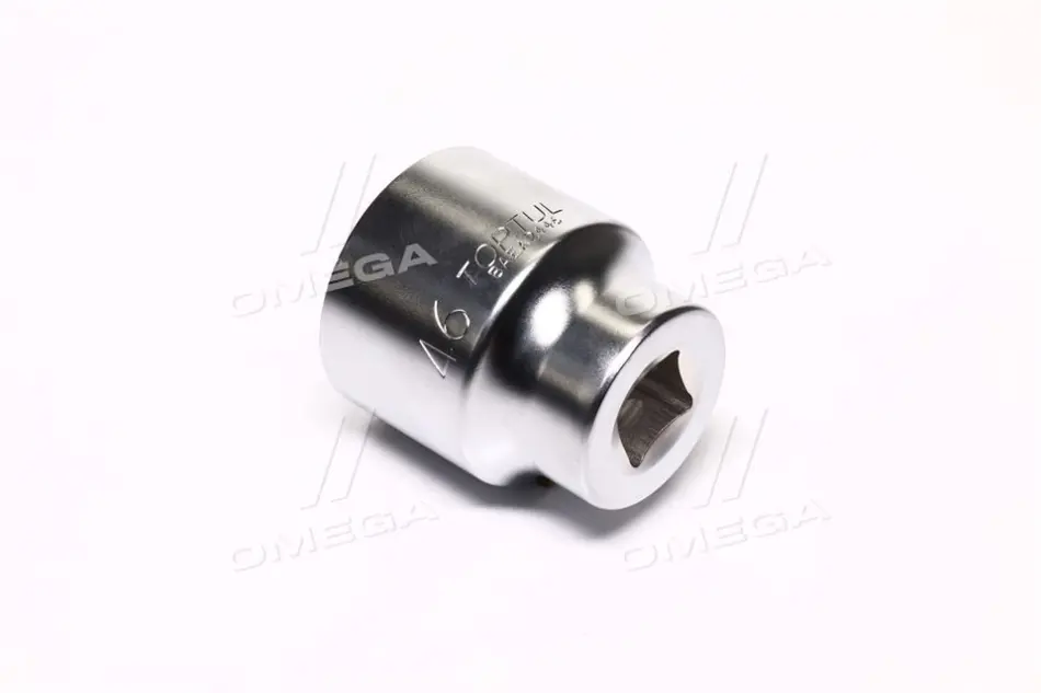 Насадка 3/4" (20 мм) 6-кутна, 1 шт, розмір насадок 6/12-кутних (мм): 46 мм, довжина 68мм Toptul BAEA2446 (фото 1)