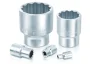 Насадка 3/8" (10 мм) 12-кутна, 1 шт, розмір насадок 6/12-кутних (мм): 17 мм, довжина 30мм Toptul BAEB1217 (фото 1)