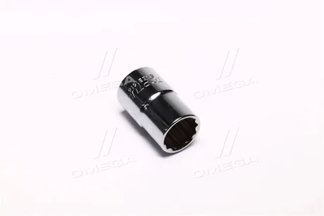 Насадка 1/2" (12,5 мм) 12-кутна, 1 шт, розмір насадок 6/12-кутних (мм): 16 мм, довжина 38мм Toptul BAEB1616