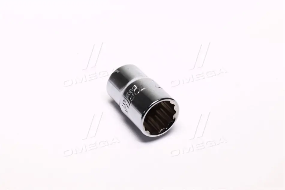 Насадка 1/2" (12,5 мм) 12-кутна, 1 шт, розмір насадок 6/12-кутних (мм): 17 мм, довжина 38мм Toptul BAEB1617 (фото 1)
