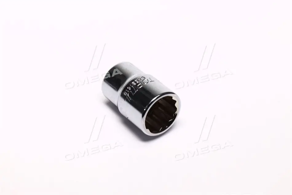 Насадка 1/2" (12,5 мм) 12-кутна, 1 шт, розмір насадок 6/12-кутних (мм): 18 мм, довжина 38мм Toptul BAEB1618 (фото 1)