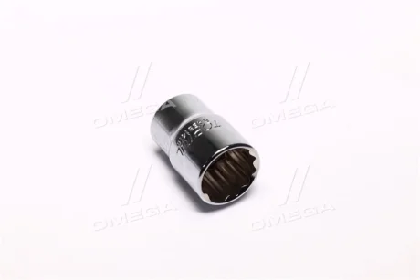 Насадка 1/2" (12,5 мм) 12-кутна, 1 шт, розмір насадок 6/12-кутних (мм): 19 мм, довжина 38мм Toptul BAEB1619