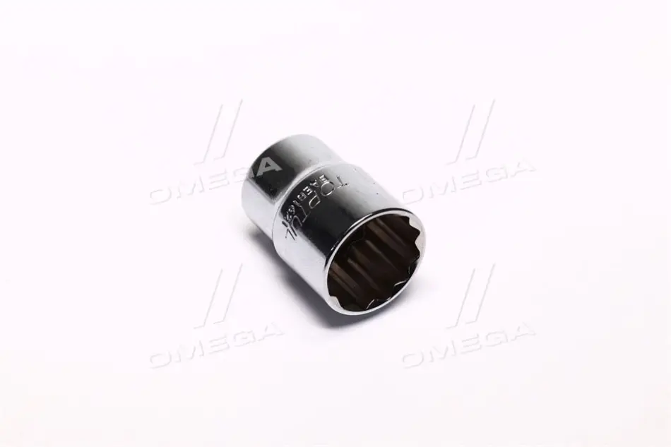 Насадка 1/2" (12,5 мм) 12-кутна, 1 шт, розмір насадок 6/12-кутних (мм): 21 мм, довжина 38мм Toptul BAEB1621 (фото 1)