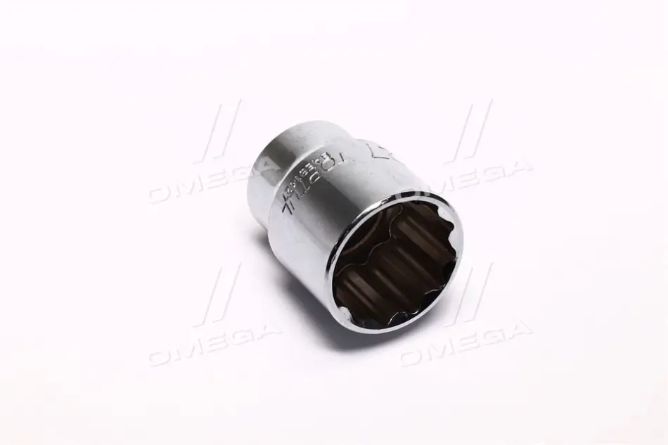 Насадка 1/2" (12,5 мм) 12-кутна, 1 шт, розмір насадок 6/12-кутних (мм): 27 мм, довжина 44мм Toptul BAEB1627 (фото 1)