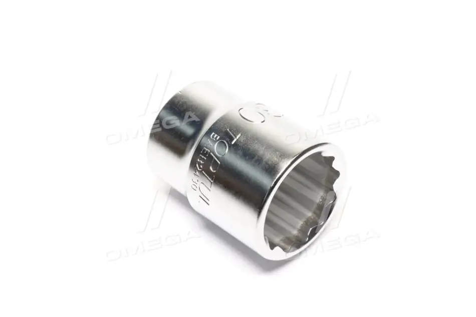 Насадка 3/4" (20 мм) 12-кутна, 1 шт, розмір насадок 6/12-кутних (мм): 30 мм, довжина 54мм Toptul BAEB2430 (фото 1)
