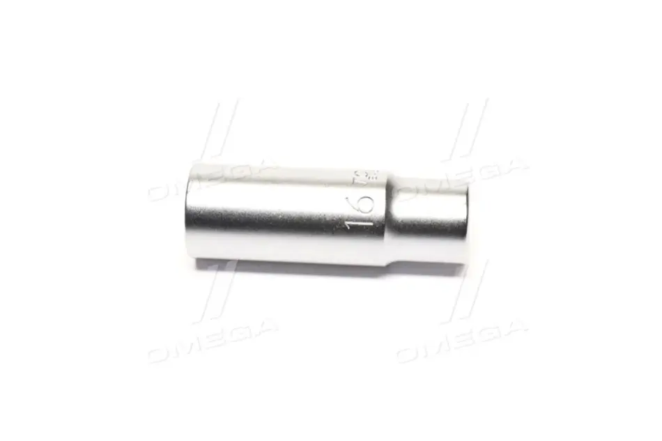 Насадка 3/8" (10 мм) 6-кутна, 1 шт, розмір насадок 6/12-кутних (мм): 16 мм, довжина 63мм Toptul BAEE1216 (фото 1)