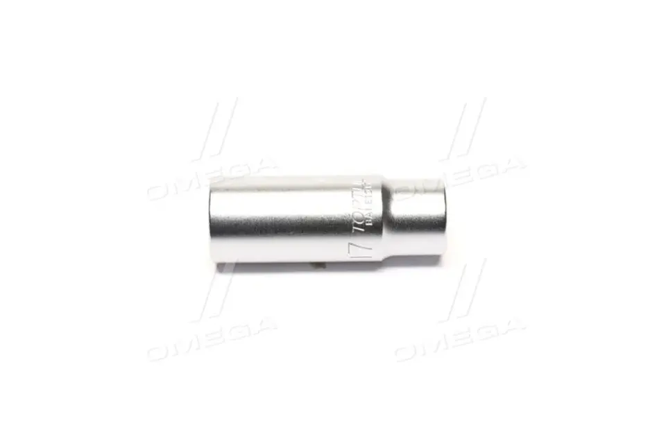 Насадка 3/8" (10 мм) 6-кутна, 1 шт, розмір насадок 6/12-кутних (мм): 17 мм, довжина 63мм Toptul BAEE1217 (фото 1)