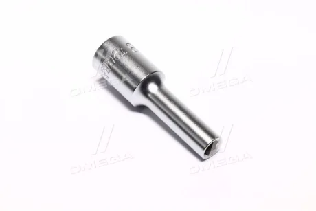 Насадка 1/2" (12,5 мм), 6-кутна, розмір насадок 6/12-кутних (мм): 8 мм, довжина: 77 мм, тип: A, обробка: сатинний хром Toptul BAEE1608