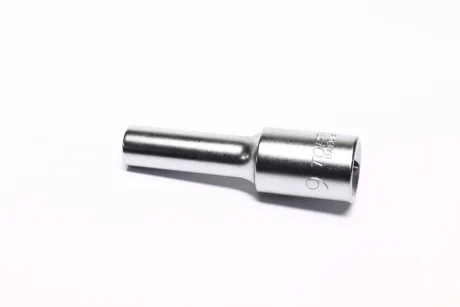 Насадка 1/2" (12,5 мм), 6-кутна, розмір насадок 6/12-кутних (мм): 9 мм, довжина: 77 мм, тип: A, обробка: сатинний хром Toptul BAEE1609