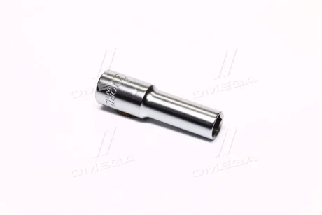 Насадка 1/2" (12,5 мм), 6-кутна, розмір насадок 6/12-кутних (мм): 12 мм, довжина: 77 мм, тип: A, обробка: сатинний хром Toptul BAEE1612