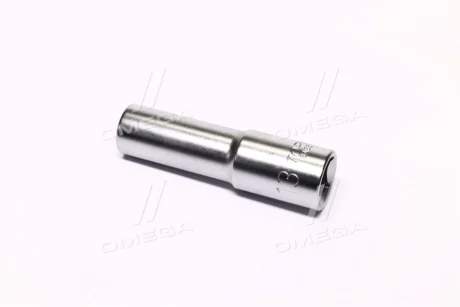 Насадка 1/2" (12,5 мм), 6-кутна, розмір насадок 6/12-кутних (мм): 13 мм, довжина: 77 мм, тип: A, обробка: сатинний хром Toptul BAEE1613