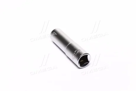 Насадка 1/2" (12,5 мм), 6-кутна, розмір насадок 6/12-кутних (мм): 14 мм, довжина: 77 мм, тип: A, обробка: сатинний хром Toptul BAEE1614