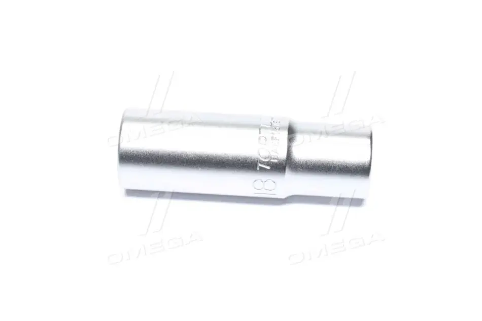 Насадка 1/2" (12,5 мм) 12-кутна, 1 шт, розмір насадок 6/12-кутних (мм): 18 мм, довжина 77мм Toptul BAEF1618 (фото 1)