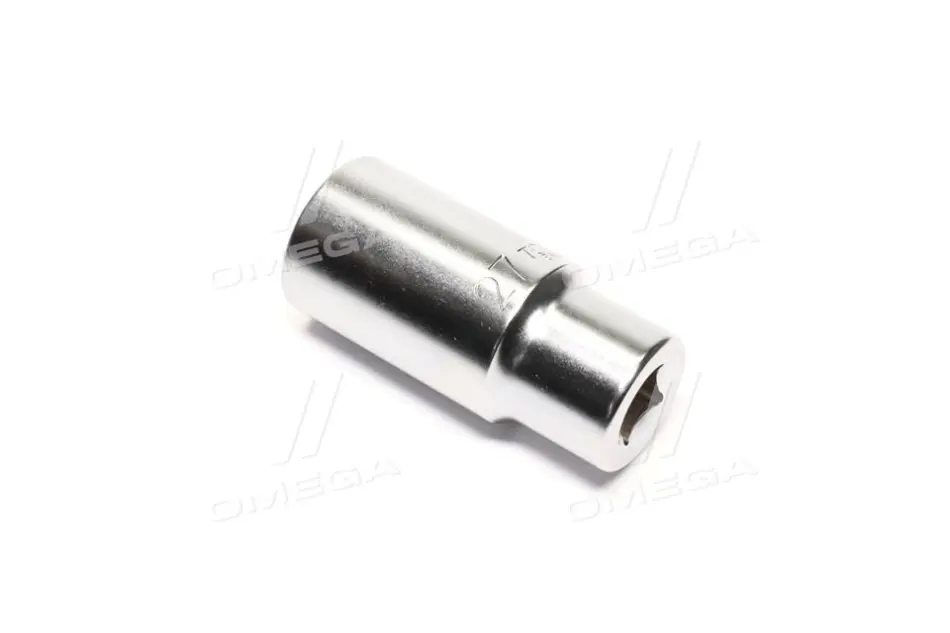 Насадка 1/2" (12,5 мм) 12-кутна, 1 шт, розмір насадок 6/12-кутних (мм): 27 мм, довжина 77мм Toptul BAEF1627 (фото 1)