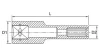 Насадка 1/2" (12,5 мм) E-TORX, 1 шт, E20, довжина 77мм Toptul BAEH1620 (фото 3)