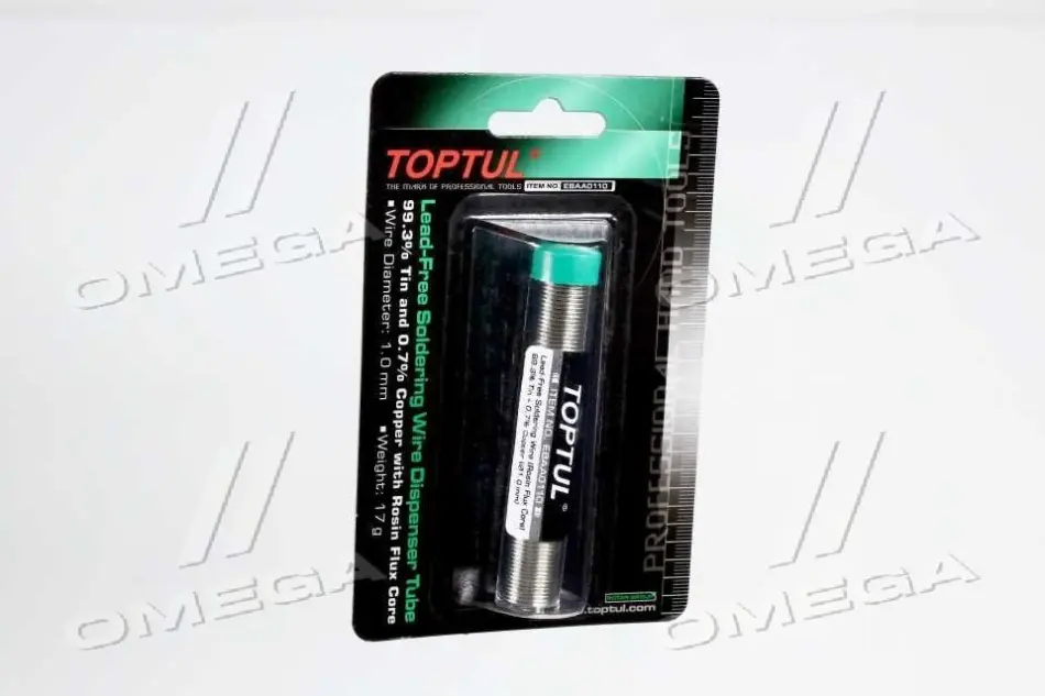 (EN) Soldering tin, діаметр: 1 мм, 17 г, 1 шт Toptul EBAA0110 (фото 1)