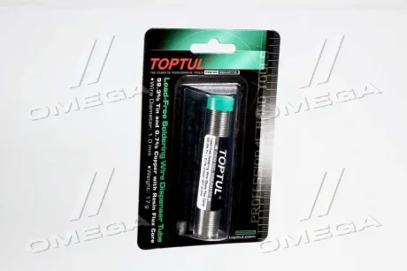 (EN) Soldering tin, діаметр: 1 мм, 17 г, 1 шт Toptul EBAA0110
