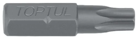 1/4" Біта вставка TORX Tamper, розмір: T25H, розмір шпильки в дюймах: 1/4", розмір шпильки, метрична система: 6,3 мм, довжина: 25 мм Toptul FSGA0825