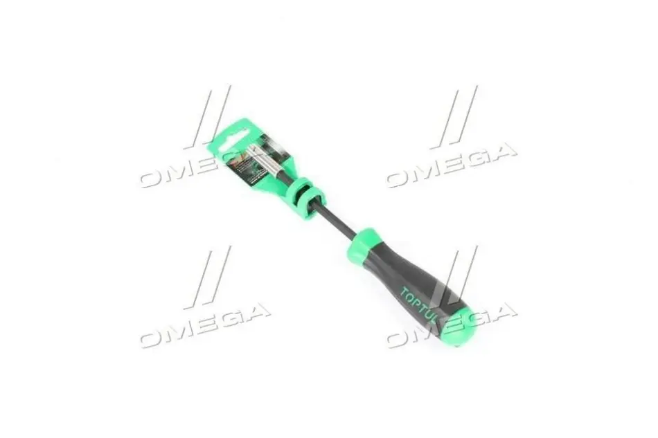 Ручка для біт HEX, дюймовий розмір: 1/4", розмір шпильки в дюймах: 1/4", довжина: 125 мм, довжина 2: 240 мм, ручка: проти ковзання, накінечник: загартовані/магнітний/посилена Toptul FTBA0824 (фото 1)