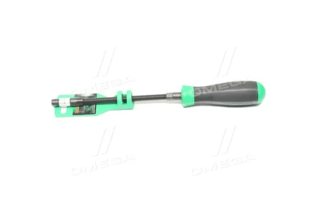 Ручка для біт HEX, дюймовий розмір: 1/4", розмір шпильки в дюймах: 1/4", довжина: 175 мм, довжина 2: 290 мм, ручка: проти ковзання, накінечник: вигнута/загартовані/посилена Toptul FTCA0829
