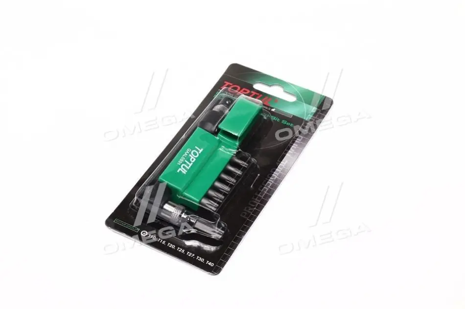 7 шт, розмір гнізда: 1/4",, профіль: TORX Tamper, розмір ключа для гнізда E-TORX: T10H, T15H, T20H, T25H, T27H, T30H, T40H, T10H, T15H, T20H, T25H, T27H, T30H, T40H Toptul GAAL0801 (фото 1)
