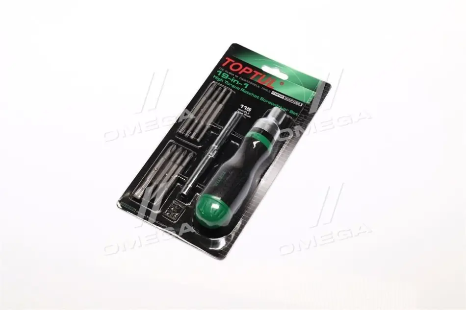 Ручка для біт комплектація плоска / HEX / Phillips / Pozidriv / TORX Toptul GAAR1002 (фото 1)