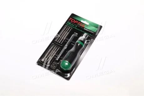 Ручка для біт комплектація плоска / HEX / Phillips / Pozidriv / TORX Toptul GAAR1002