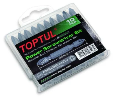 10 шт, профіль: Philips PH, розмір Philips: PH2 Toptul GAAW1001