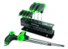 (EN) Handle key wrench set TORX / TORX Tamper, тип: "L" T10, T10H, T15, T15H, T20, T20H, T25, T25H, T27, T27H, T30, T30H, T40, T40H, T45, T45H, T50, T50H, 9 шт Toptul GAAX0901 (фото 1)