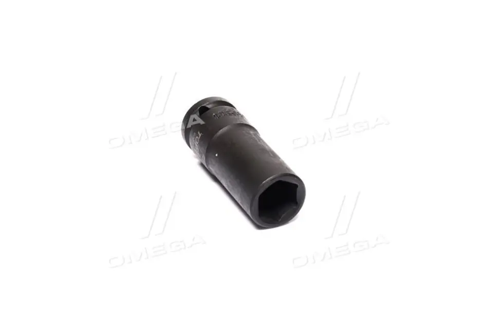Насадка удар 1/2" (12,5 мм), 6-кутна, для коліс, розмір насадок 6/12-кутних (мм): 19 мм, довжина: 78 мм, тип: A, обробка: чорна, з високим крутним моментом, для відкручування / для затягування Toptul KABE1619 (фото 1)