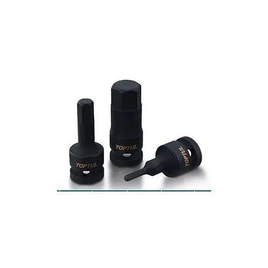 Насадка ударна насадка HEX удар, 1/2", HEX 17 мм, довжина 60мм Toptul KADH1617 (фото 1)