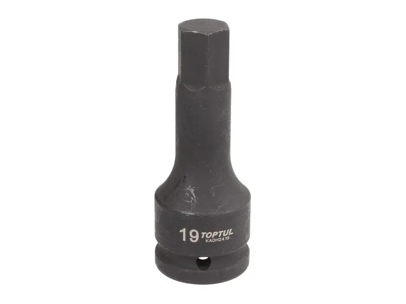 Насадка ударна насадка HEX удар, 3/4", HEX 19 мм, довжина 105мм Toptul KADH2419 (фото 1)
