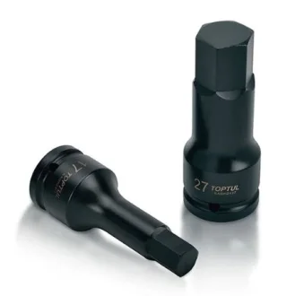 Насадка ударна насадка HEX удар, 3/4", HEX 22 мм, довжина 105мм Toptul KADH2422