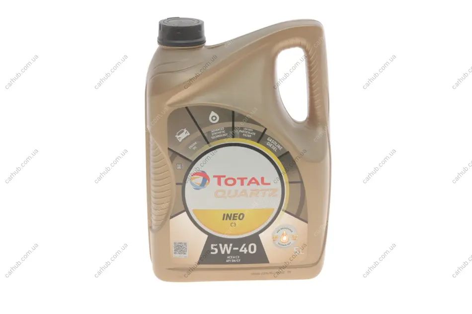 Олива 5W40 Quartz INEO C3/GM DEXOS2 (5L) TOTAL 213790 (фото 1)